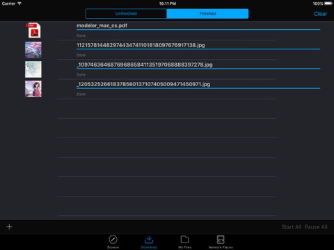 Screenshot #5 pour i.Files - File Manager & Offline Browser
