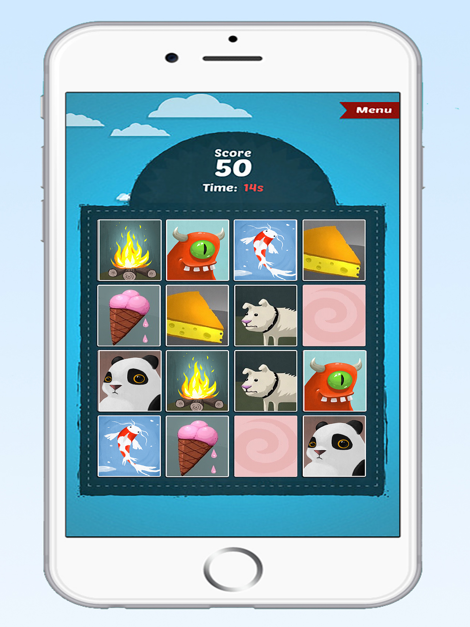 Cute Pair Up Card Memory Game - Seek and Find The Same Matching Picture Pairs Puzzle Games for Kids screenshot 6