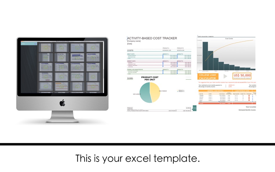 #2. Templates honeycomb for Excel (macOS) 由: 磊 范