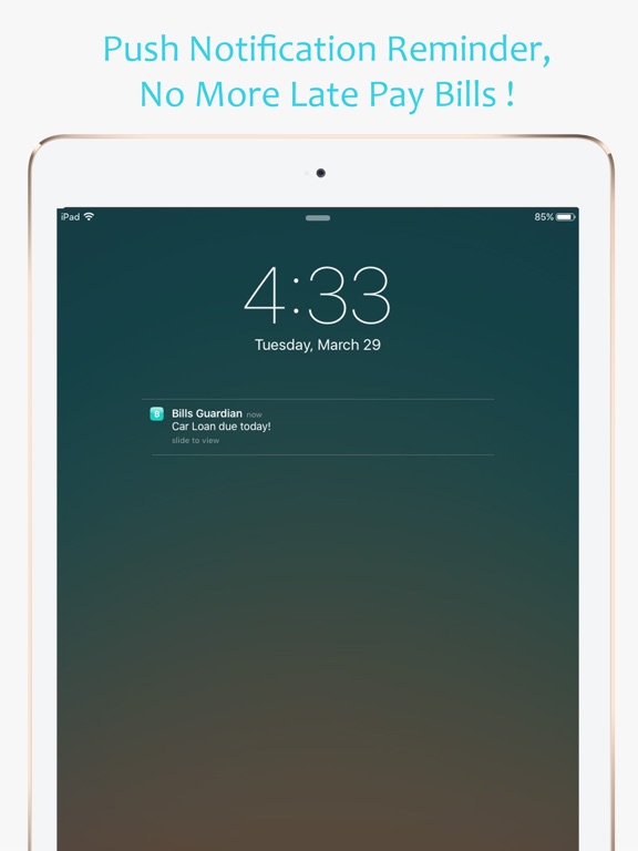 Screenshot #6 pour Bills Guardian - Bill Keeper, Reminder & Tracker