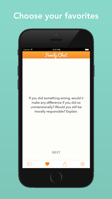 Family Chat - Conversation Topics for Families Screenshot