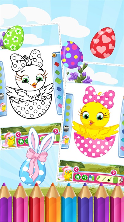 Easter Egg Coloring Book World Paint and Draw Game for Kids