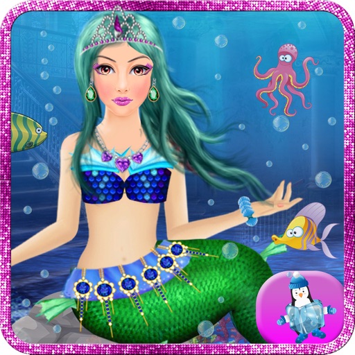 Little Underwater Mermaid Ocean Queen Spa Makeup Dress up & Makeover Beauty Salon