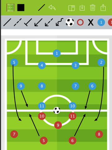 Soccer Blueprint Lite - Clipboard Drawing Tool for Coachesのおすすめ画像1