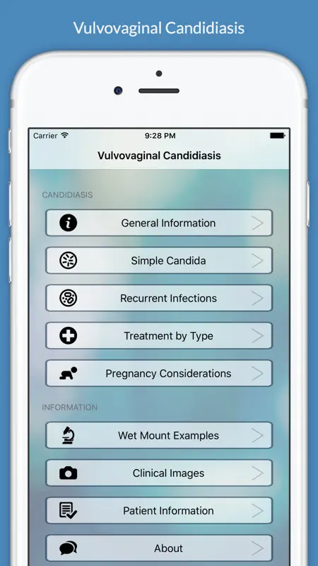 Vulvovaginal Candidiasis screenshot 1 of 3