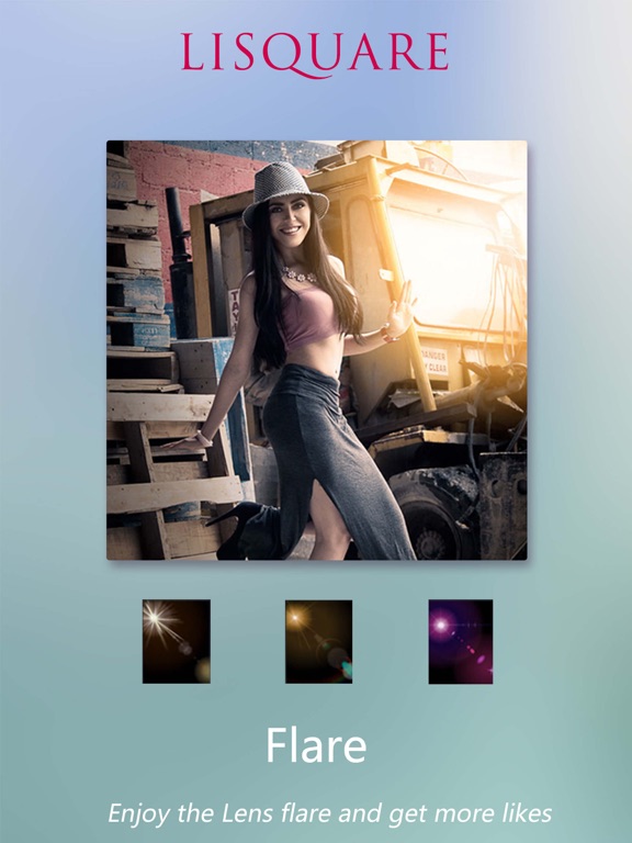Lisquare - insta square by Lidow editor and photo collage maker photo editor iPad screenshot 4 - Photo & Video app