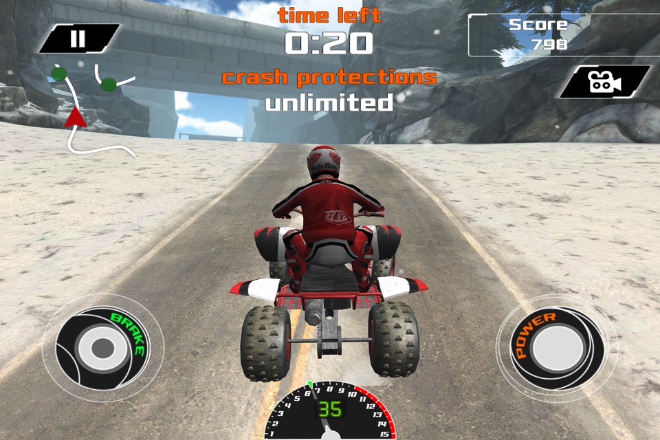 ATV Snow Racing - eXtreme Real Winter Offroad Quad Driving Simulator Game FREE Version screenshot 2