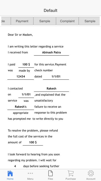 Business Letter