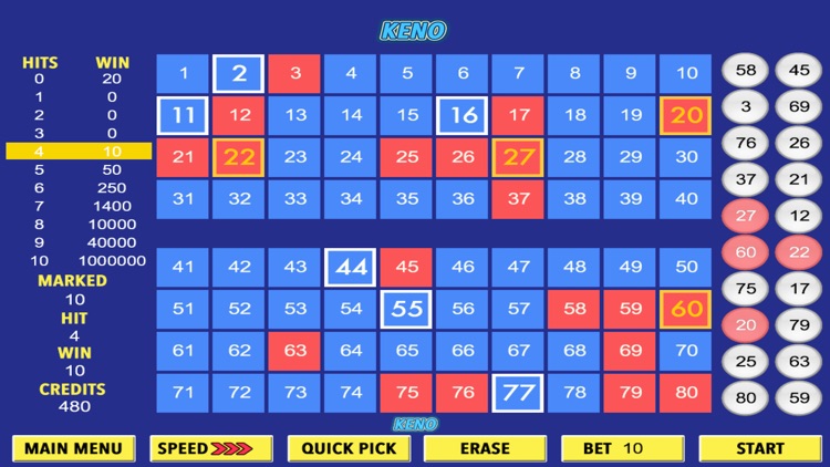 Free Keno