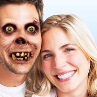 Zombie Photo Booth Editor - Scary Face Maker Camera to Make Horror Vampire Funny Ghost and Demon Wallpaper