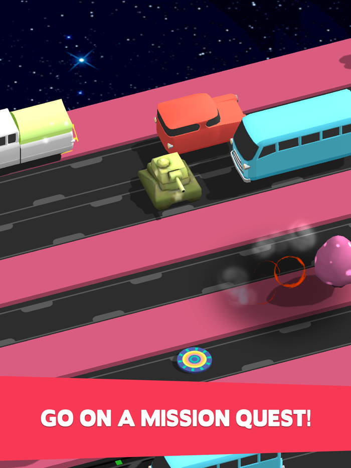 Bring Me Home-Endless Road Crossing with Hopper Hovercraft
