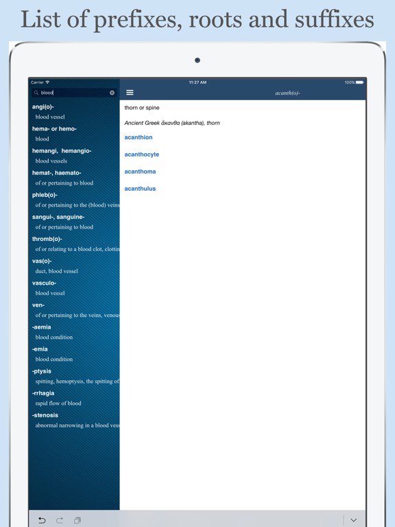 Screenshot #4 pour Medical Terminology - Prefixes, Roots, Suffixes