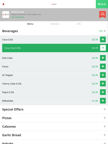 Robin Hood iPad screenshot 4 - Food & Drink app