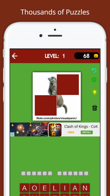 Guess Animal Kingdom Quiz(WordBrain Trivia Game for Guessing Lovers)