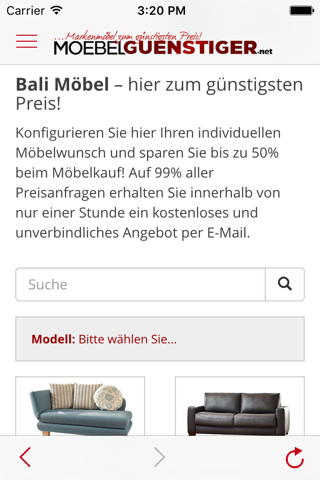 MoebelGuenstiger.net - Möbel screenshot 2