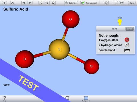 Screenshot #6 pour 3D Molecules Edit & Test