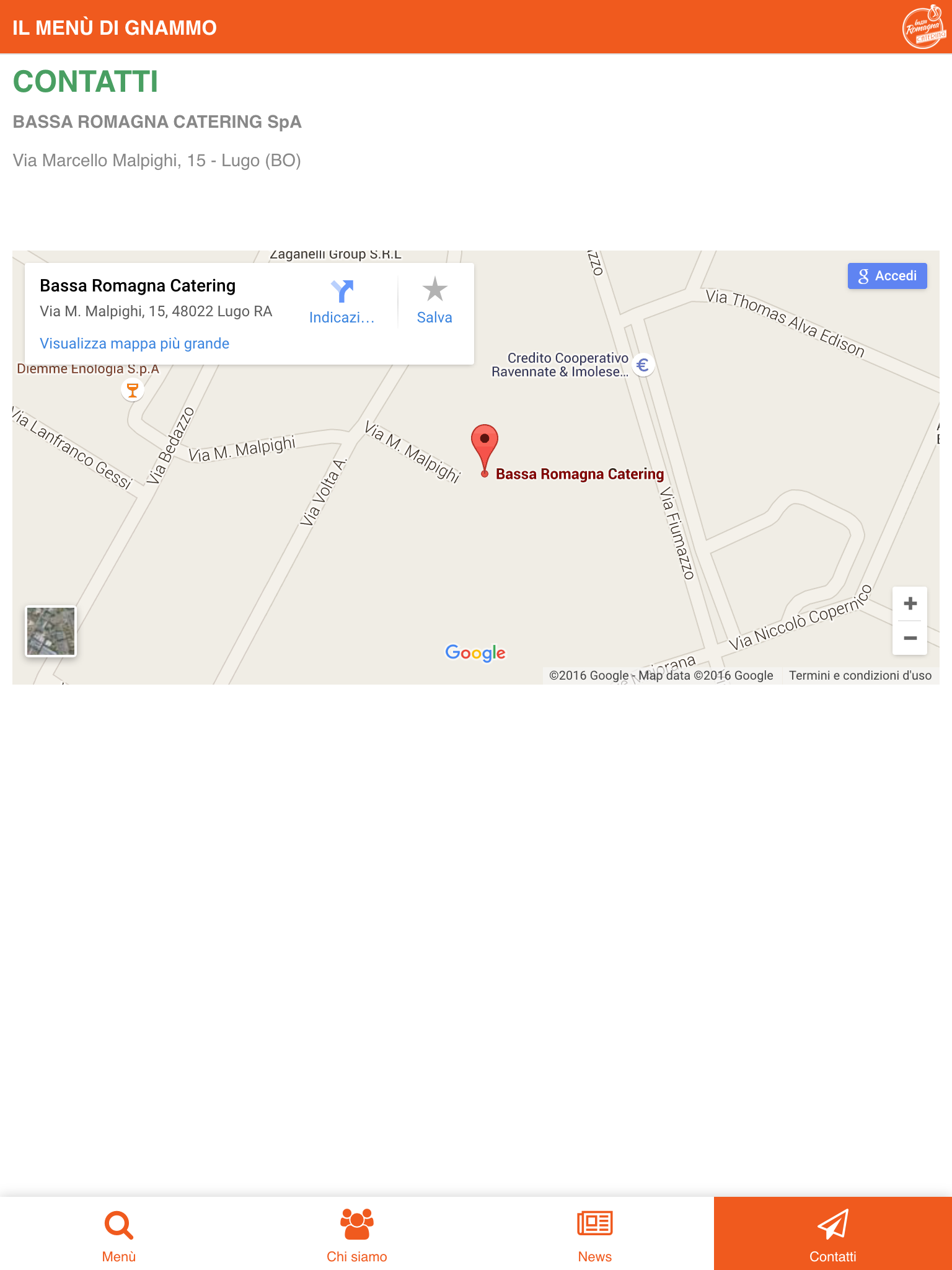 Bassa Romagna Catering Menu screenshot 8