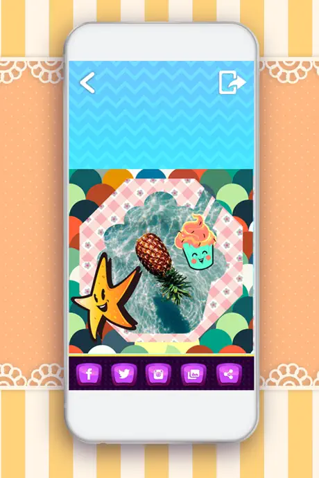 Kawaii Photo Stickers Studio – Cute Camera Edit.or with Text on 