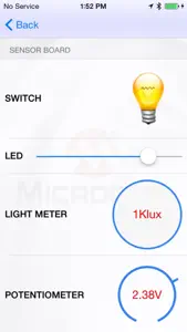 BLE Sensor App screenshot #2 for iPhone