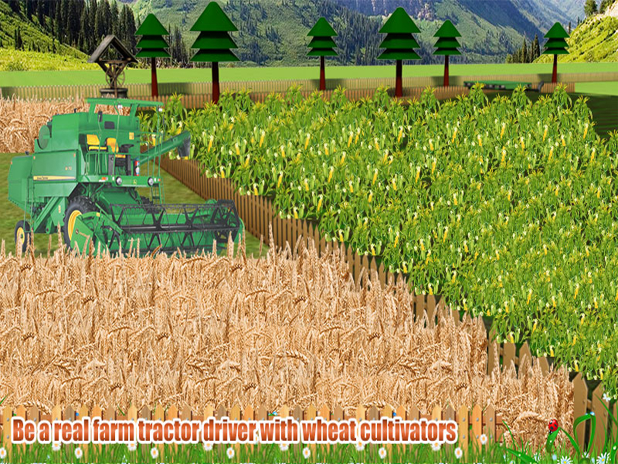 Village Farm Tractor Transporter Driver Harvesting Simulator screenshot 7