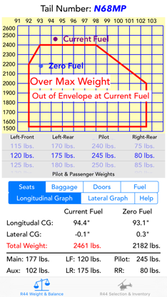R44 Weight & Balance screenshot 2