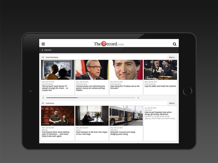 The Waterloo Region Record for iPad