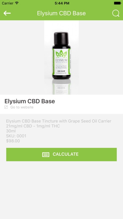 Elysium Wellness Dosage Calculator