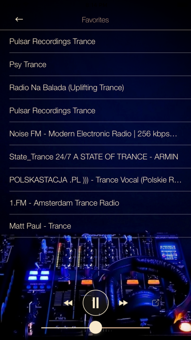 Screenshot #2 pour Trance MUSIC Online Radio
