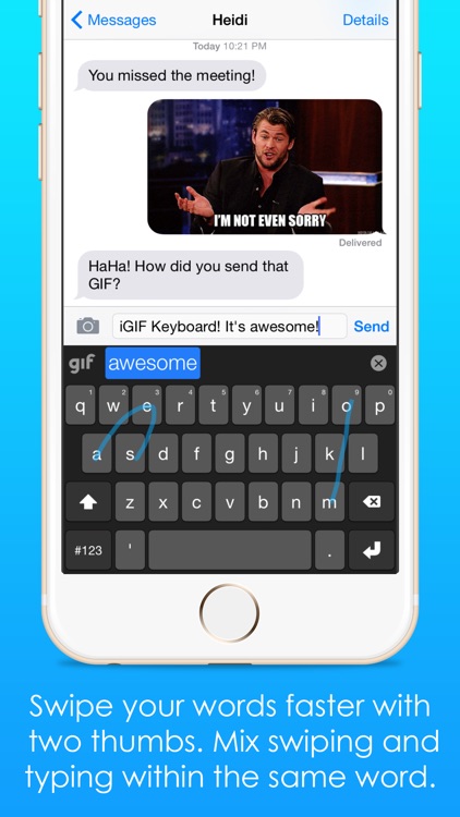 iGIF – Custom Swipe & GIF Keyboards Free screenshot-4