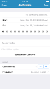iSession screenshot