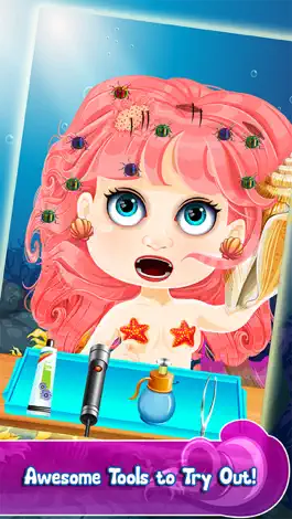 Game screenshot Mermaid Doctor Spa Salon - baby princess makeover world & make up care games for girls! apk
