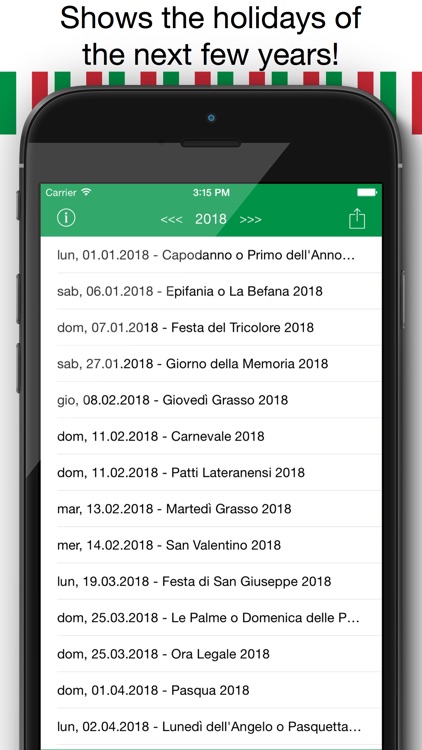 Festività Calendario Italia 2016 - Festa nazionale e giorno festivo prescritto dalla legge lunario