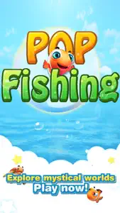 Pop Fishing-family fishing diary game,enjoy lovely ocean fish kingdom fun screenshot #1 for iPhone