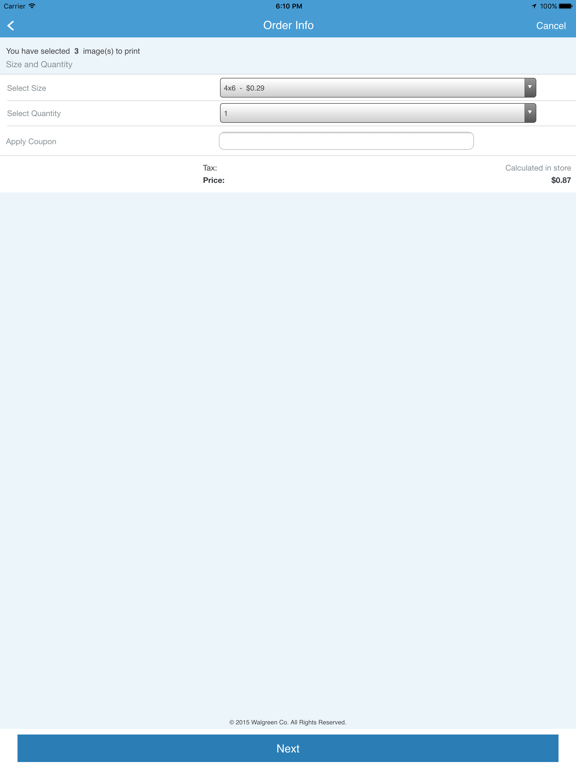 Swipe and Print iPad screenshot 5 - Photo & Video app