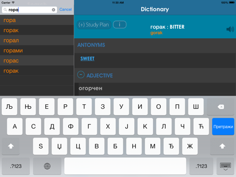 Screenshot #4 pour Serbian Dictionary