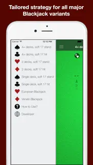 black jack strategy assistant iphone screenshot 2