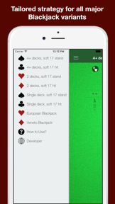 Black Jack Strategy Assistant screenshot