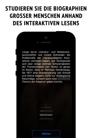 Dostoyevsky - interactive biography screenshot 2