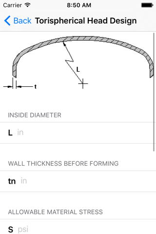 Pressure Vessel Calculators - Mechanical Engineers screenshot 4