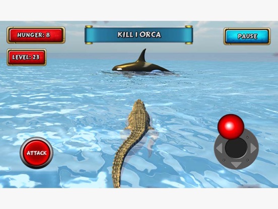 Screenshot #5 for Crocodile Sim Beach Hunt