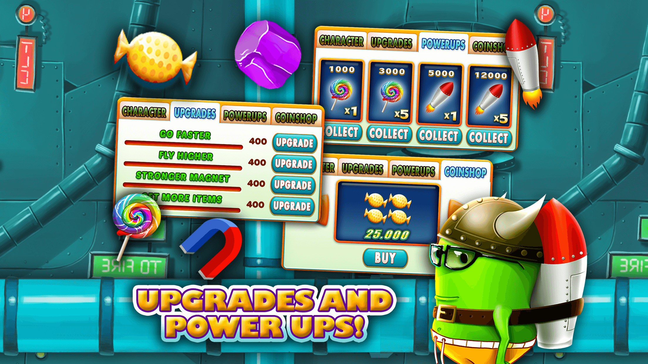 Monster Jump Race-Smash Candy Factory Jumping Game screenshot 5