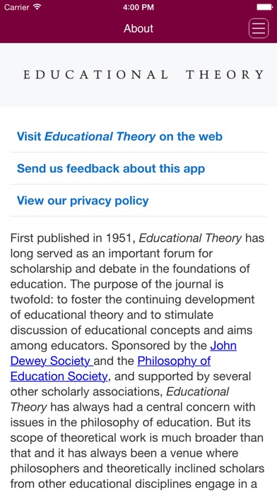 Educational Theory screenshot1