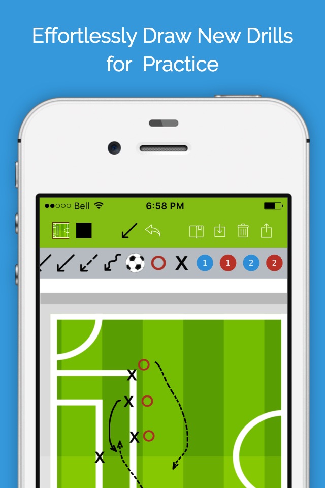 Soccer Blueprint Lite - Clipboard Drawing Tool for Coaches screenshot 3