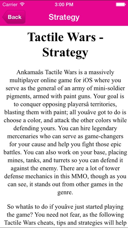 Guides and Tips for Tactile Wars - Video Guide