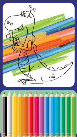 Game screenshot Dinosaurs Village coloring page for boys First Edition apk