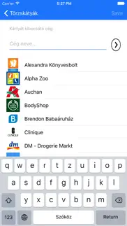 törzskártya iphone screenshot 3