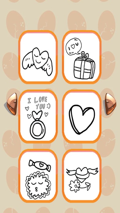 Valentine Coloring Book : Cute & Lovely! Free For Kids And Toddlers iPhone screenshot