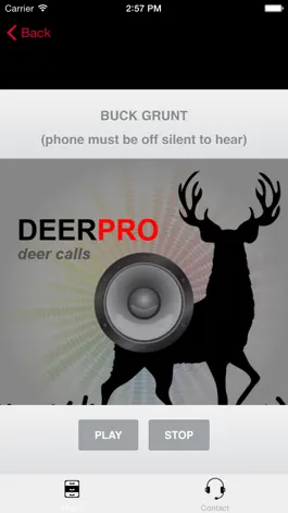 Game screenshot Deer Calls & Deer Sounds for Deer Hunting - BLUETOOTH COMPATIBLE apk
