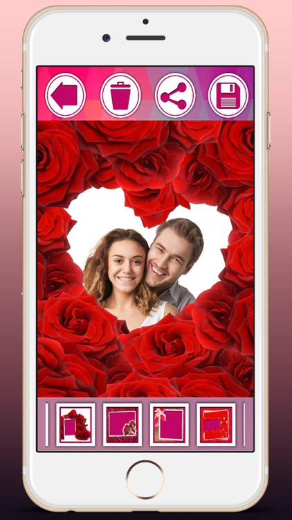 Love frames for pictures - Create postcards with romantic love pictures