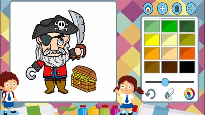 How to cancel & delete Pirates to paint - coloring book of cowboys from iphone & ipad 1